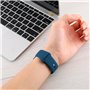 Correia COOL para Apple Watch Series 1 / 2 / 3 / 4 / 5 / 6 / 7 / 8 / 9 / SE (42 / 44 / 45 mm) Borracha Azul