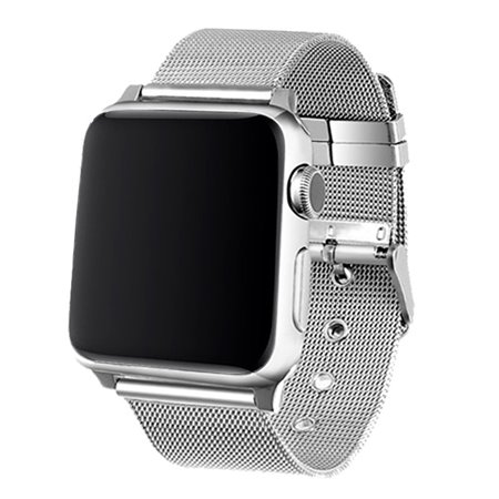 Correia COOL para Apple Watch Series 1 / 2 / 3 / 4 / 5 / 6 / 7 / 8 / 9 / SE (42 / 44 / 45 mm) Metal Prata