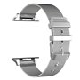 Correia COOL para Apple Watch Series 1 / 2 / 3 / 4 / 5 / 6 / 7 / 8 / 9 / SE (42 / 44 / 45 mm) Metal Prata