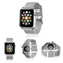 Correia COOL para Apple Watch Series 1 / 2 / 3 / 4 / 5 / 6 / 7 / 8 / 9 / SE (42 / 44 / 45 mm) Metal Prata