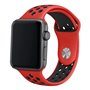 Correia COOL para Apple Watch Series 1 / 2 / 3 / 4 / 5 / 6 / 7 / 8 / 9 / SE (42 / 44 / 45 mm) Sport Vermelho-Preto