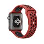 Correia COOL para Apple Watch Series 1 / 2 / 3 / 4 / 5 / 6 / 7 / 8 / 9 / SE (42 / 44 / 45 mm) Sport Vermelho-Preto