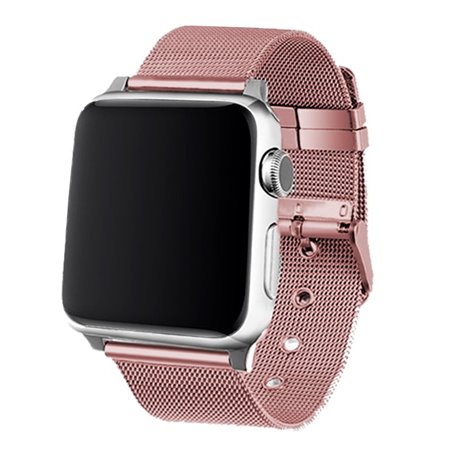 Correia COOL para Apple Watch Series 1 / 2 / 3 / 4 / 5 / 6 / 7 / 8 / 9 / SE (42/44/45 mm) Metal Rosa