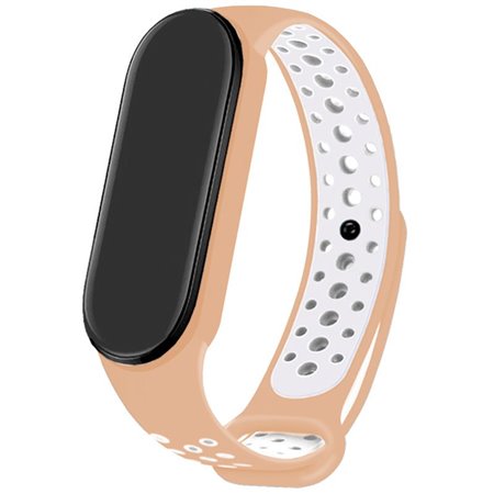 Correia COOL para Xiaomi Mi Band 5/6/7/Amazfit Band 5 Sport Rosa Pastel