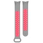 Correia COOL para Xiaomi Smart Band 8 / 9 / 10 Sport Rosa-Cinza