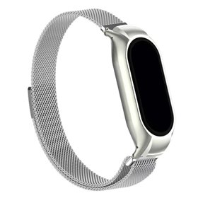 Correia COOL para Xiaomi Smart Band 8 Metal Prata