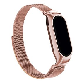 Correia COOL para Xiaomi Smart Band 8 Metal Rose Gold