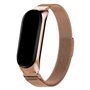 Correia legal para Xiaomi Mi Band 5 / Mi Band 6 / Amazfit Band 5 Metal Rose Gold