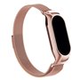 Correia legal para Xiaomi Mi Band 5 / Mi Band 6 / Amazfit Band 5 Metal Rose Gold