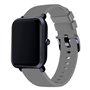 Correia Universal 20mm Amazfit Bip / GTS / Bip Lite / Huawei / Samsung / COOL Borracha Cinza