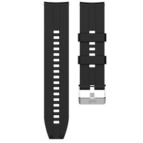 Correia Universal 20mm Amazfit Bip / GTS / Bip Lite / Huawei / Samsung / COOL Borracha Preto