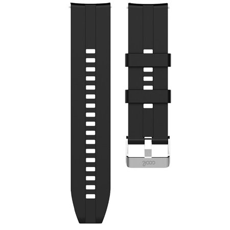 Correia Universal 20mm Amazfit Bip / GTS / Bip Lite / Huawei / Samsung / COOL Borracha Preto