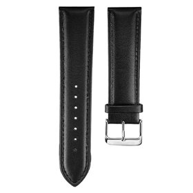 Correia Universal 20mm Amazfit Bip / GTS / Bip Lite / Huawei / Samsung / COOL Couro Sintético Preto