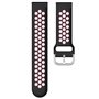 Correia Universal 20mm Amazfit Bip / GTS / Bip Lite / Huawei / Samsung / COOL Rubber Preto-Rosa