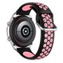 Correia Universal 20mm Amazfit Bip / GTS / Bip Lite / Huawei / Samsung / COOL Rubber Preto-Rosa