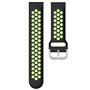 Correia Universal 20mm Amazfit Bip / GTS / Bip Lite / Huawei / Samsung / COOL Rubber Preto-Verde