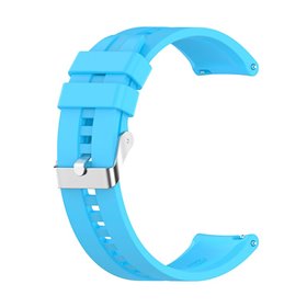 Correia Universal 22mm Amazfit GTR / Stratos / Huawei / Samsung / COOL Borracha Azul Céu