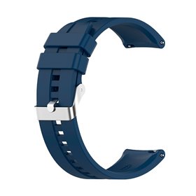 Correia Universal 22mm Amazfit GTR / Stratos / Huawei / Samsung / COOL Borracha Marinho