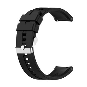 Correia Universal 22mm Amazfit GTR / Stratos / Huawei / Samsung / COOL Borracha Preto