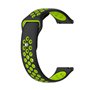 Correia Universal 22mm Amazfit GTR / Stratos / Huawei / Samsung / COOL Borracha Preto-Verde