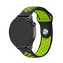 Correia Universal 22mm Amazfit GTR / Stratos / Huawei / Samsung / COOL Borracha Preto-Verde