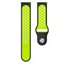 Correia Universal 22mm Amazfit GTR / Stratos / Huawei / Samsung / COOL Borracha Preto-Verde