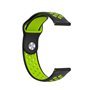Correia Universal 22mm Amazfit GTR / Stratos / Huawei / Samsung / COOL Borracha Preto-Verde