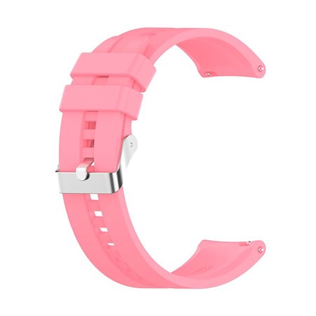Correia Universal 22mm Amazfit GTR / Stratos / Huawei / Samsung / COOL Borracha Rosa
