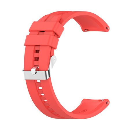 Correia Universal 22mm Amazfit GTR / Stratos / Huawei / Samsung / COOL Borracha Vermelho