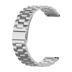 Correia Universal 22mm Amazfit GTR / Stratos / Huawei / Samsung / COOL Metal Prata