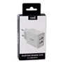 Entrada de carregador de rede universal 2 x USB COOL 2,4 Amps Branco