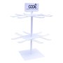 Expositor de Mesa COOL Metal Giratório para Acessórios (Branco)