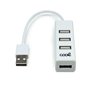 Hub Universal USB 2.0 COOL 4 Portas USB Branco