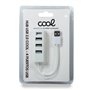 Hub Universal USB 2.0 COOL 4 Portas USB Branco