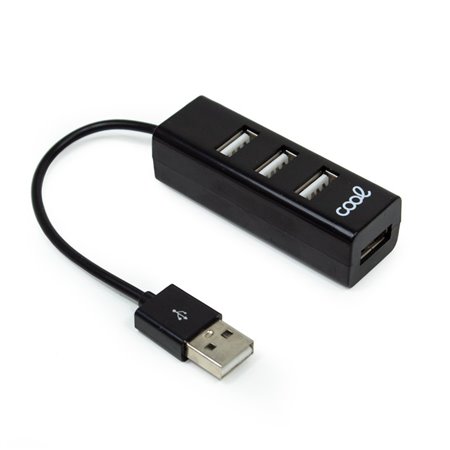 Hub Universal USB 2.0 COOL 4 Portas USB Preto