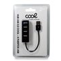 Hub Universal USB 2.0 COOL 4 Portas USB Preto
