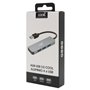 Hub Universal USB COOL 4 portas USB (2.0 / 3.0) Alumínio Cinza