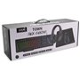 Kit de teclado para jogos USB espanhol + Auscultadores + Rato + Tapete de Rato COOL Town