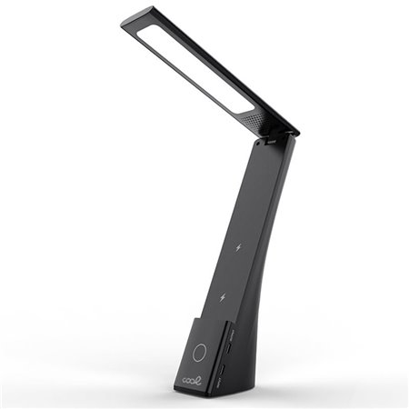 Lâmpada LED + Base de carregamento sem fio Qi COOL Compact Preto