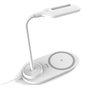 Lâmpada LED + Qi COOL Base de carregamento sem fio branca