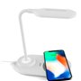 Lâmpada LED + Qi COOL Base de carregamento sem fio branca