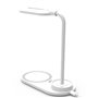 Lâmpada LED + Qi COOL Base de carregamento sem fio branca