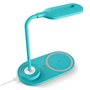 Lâmpada LED + Qi COOL Base de carregamento sem fio Celeste