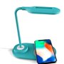 Lâmpada LED + Qi COOL Base de carregamento sem fio Celeste