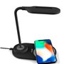 Lâmpada LED + Qi COOL Base de carregamento sem fio preto