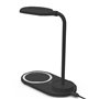 Lâmpada LED + Qi COOL Base de carregamento sem fio preto