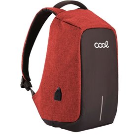 Mochila para laptop 15-16" COOL Memphis Preto-Vermelho"