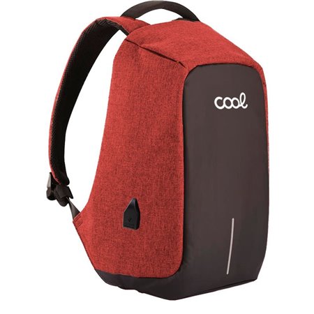 Mochila para laptop 15-16" COOL Memphis Preto-Vermelho"