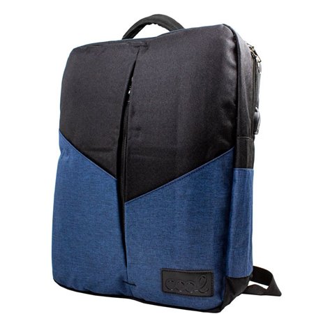 Mochila para laptop 15-16" COOL Portland Preto-Azul"