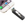 Pen Drive USB x32 GB COOL (3 em 1) Lightning / Type-C / USB Preto